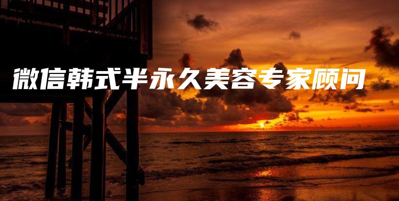 微信韩式半永久美容专家顾问插图