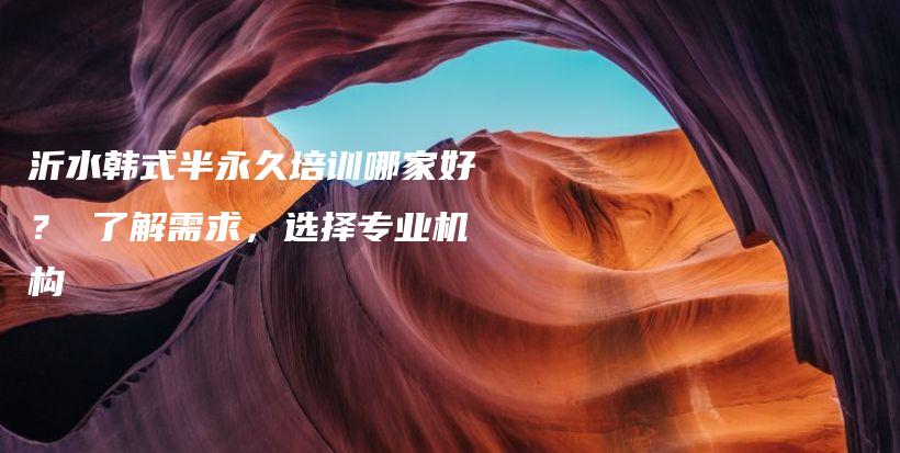 沂水韩式半永久培训哪家好？ 了解需求，选择专业机构插图