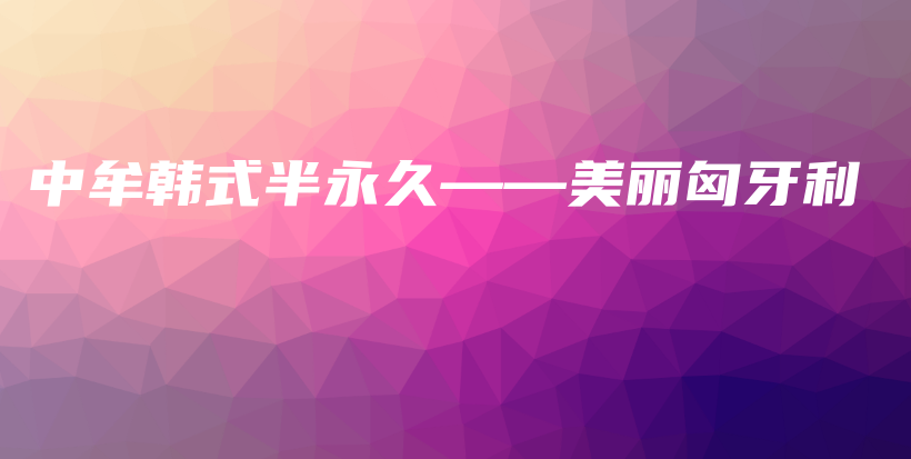 中牟韩式半永久——美丽匈牙利插图