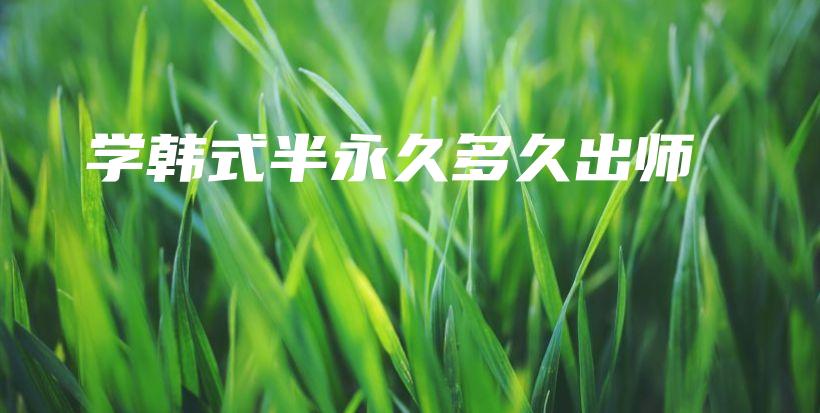 学韩式半永久多久出师插图
