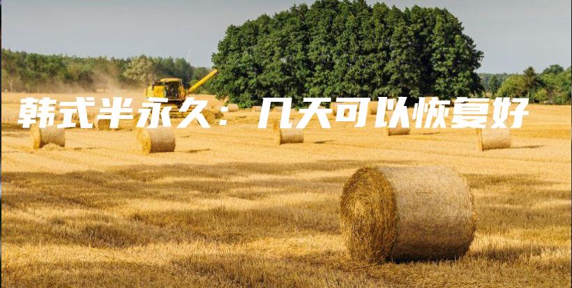 韩式半永久：几天可以恢复好插图