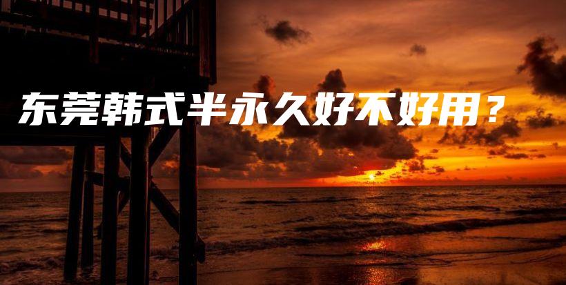 东莞韩式半永久好不好用？插图
