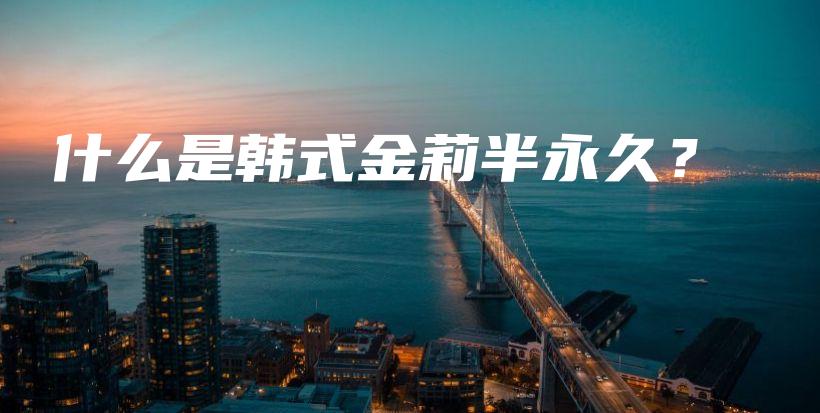 什么是韩式金莉半永久？插图