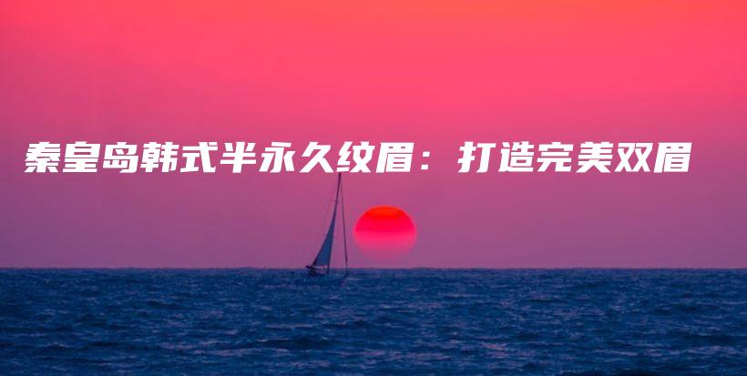 秦皇岛韩式半永久纹眉：打造完美双眉插图