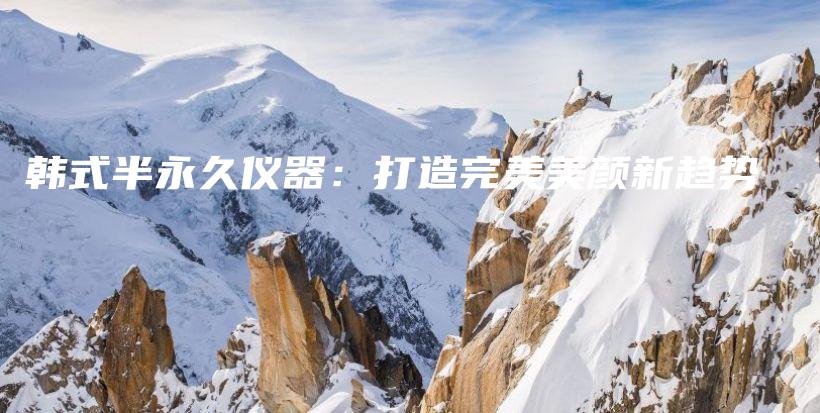 韩式半永久仪器：打造完美美颜新趋势插图