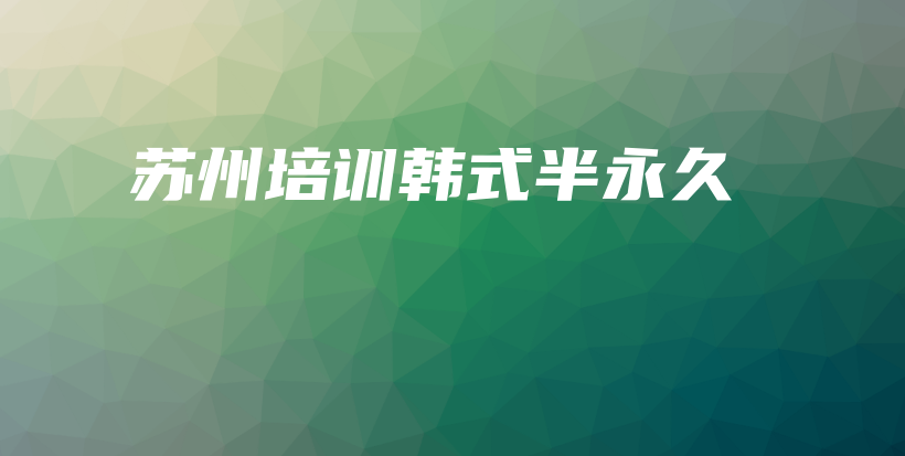 苏州培训韩式半永久插图