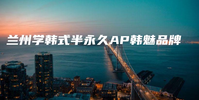 兰州学韩式半永久AP韩魅品牌插图