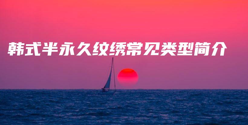 韩式半永久纹绣常见类型简介插图