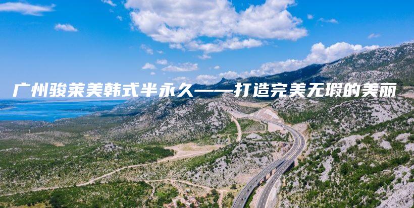 广州骏莱美韩式半永久——打造完美无瑕的美丽插图