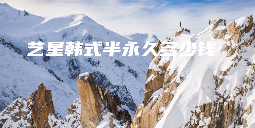 艺星韩式半永久多少钱插图