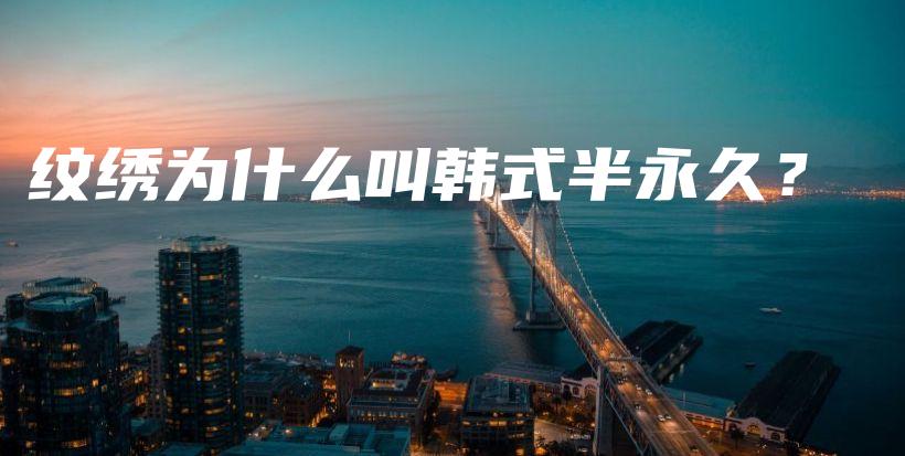 纹绣为什么叫韩式半永久？插图