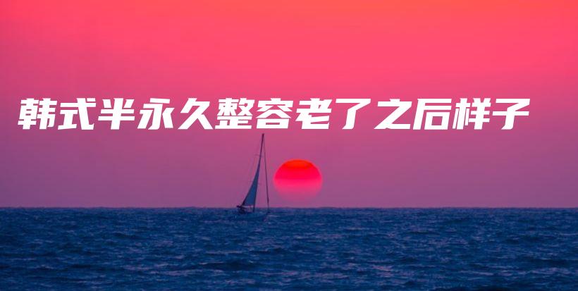 韩式半永久整容老了之后样子插图