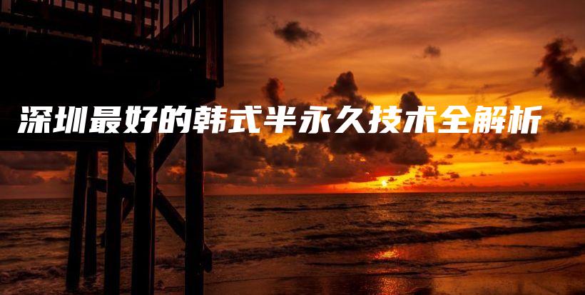 深圳最好的韩式半永久技术全解析插图