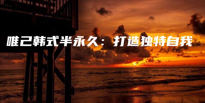 唯己韩式半永久：打造独特自我插图