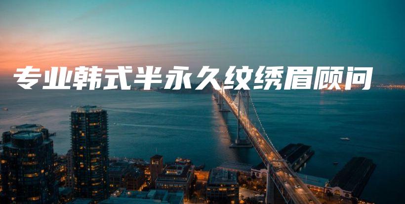 专业韩式半永久纹绣眉顾问插图