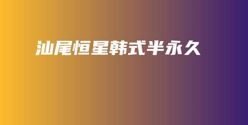汕尾恒星韩式半永久插图