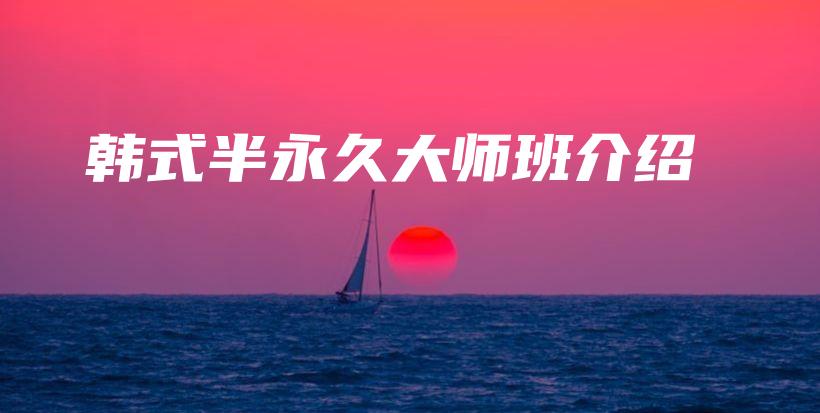 韩式半永久大师班介绍插图