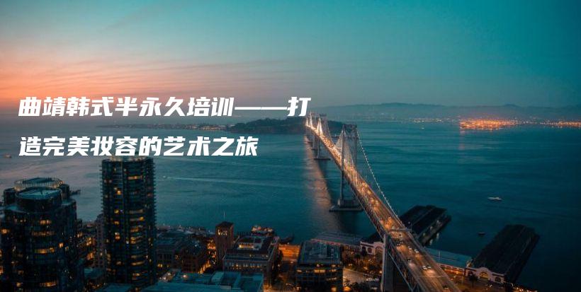 曲靖韩式半永久培训——打造完美妆容的艺术之旅插图