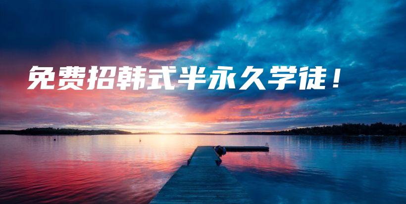 免费招韩式半永久学徒！插图