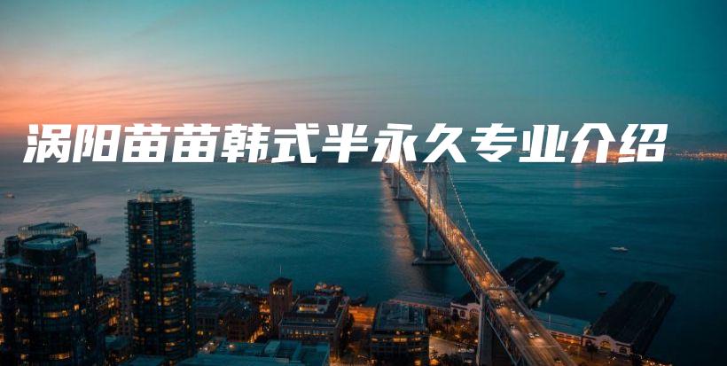 涡阳苗苗韩式半永久专业介绍插图