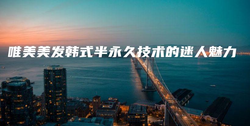 唯美美发韩式半永久技术的迷人魅力插图