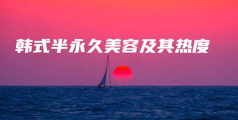 韩式半永久美容及其热度插图