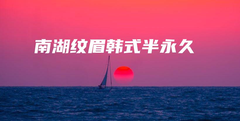 南湖纹眉韩式半永久插图