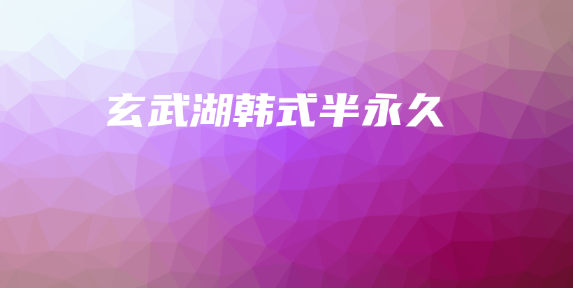 玄武湖韩式半永久插图