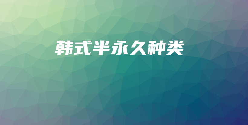 韩式半永久种类插图