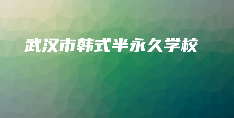 武汉市韩式半永久学校插图