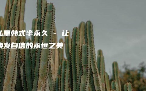 秦弘星韩式半永久 – 让你焕发自信的永恒之美