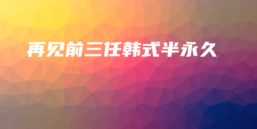 再见前三任韩式半永久插图