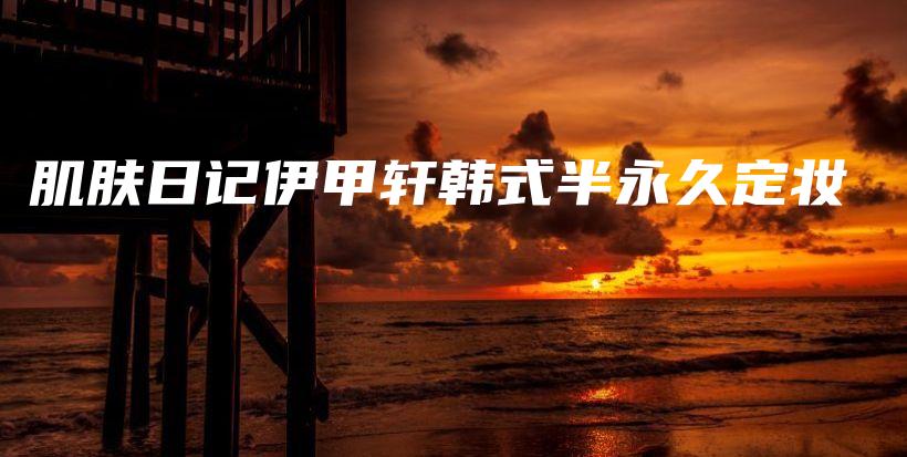 肌肤日记伊甲轩韩式半永久定妆插图