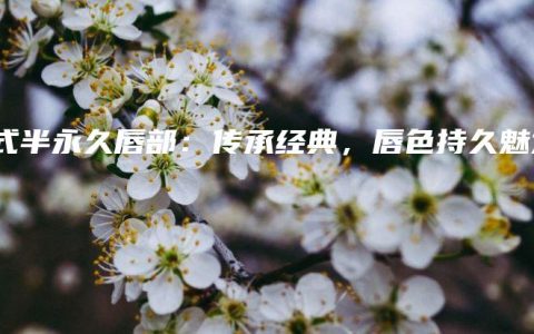 韩式半永久唇部：传承经典，唇色持久魅力