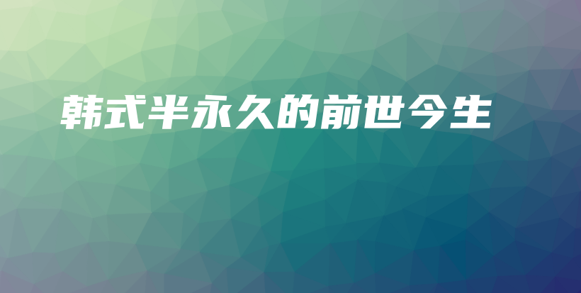 韩式半永久的前世今生插图