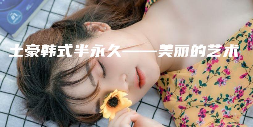 土豪韩式半永久——美丽的艺术插图
