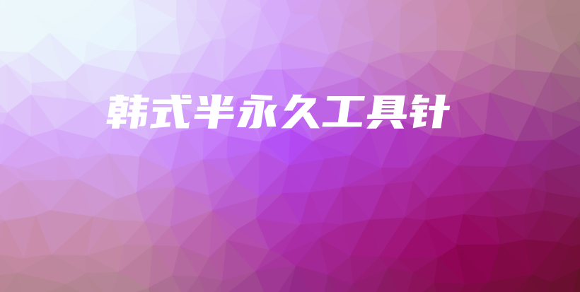 韩式半永久工具针插图