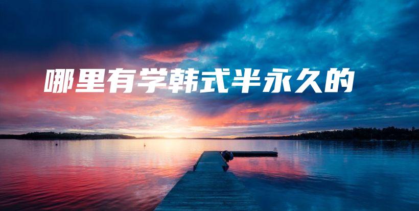 哪里有学韩式半永久的插图