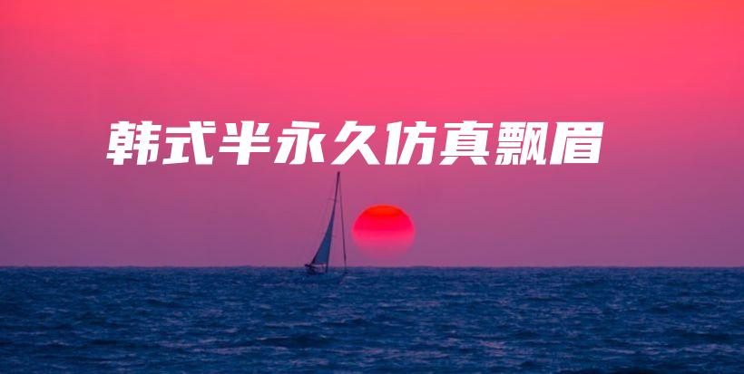 韩式半永久仿真飘眉插图