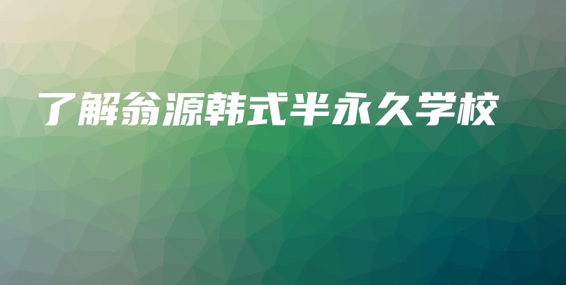 了解翁源韩式半永久学校插图