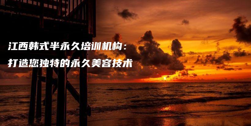江西韩式半永久培训机构：打造您独特的永久美容技术插图
