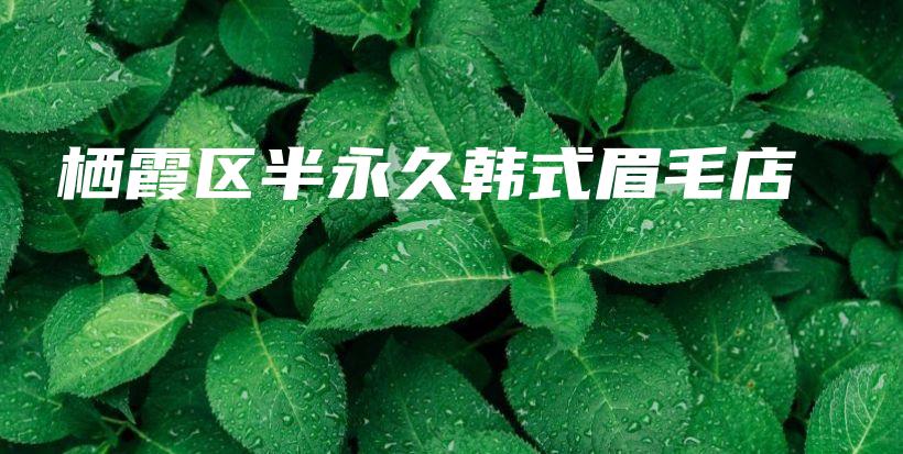 栖霞区半永久韩式眉毛店插图
