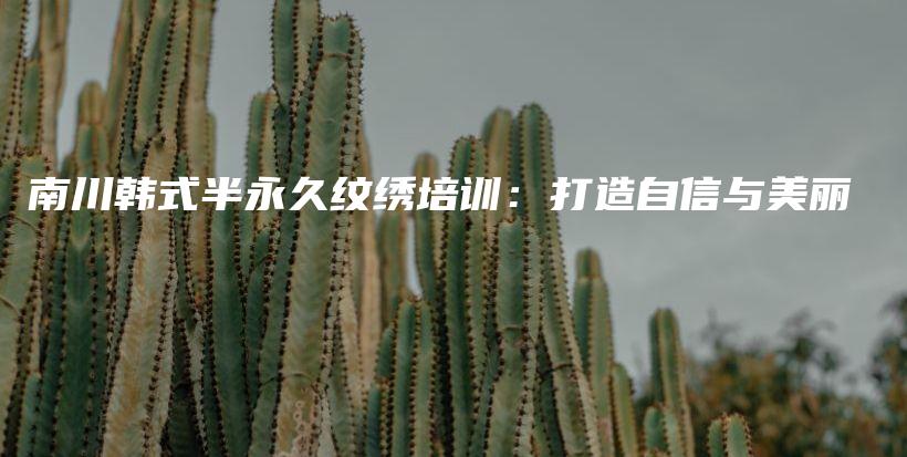 南川韩式半永久纹绣培训：打造自信与美丽插图