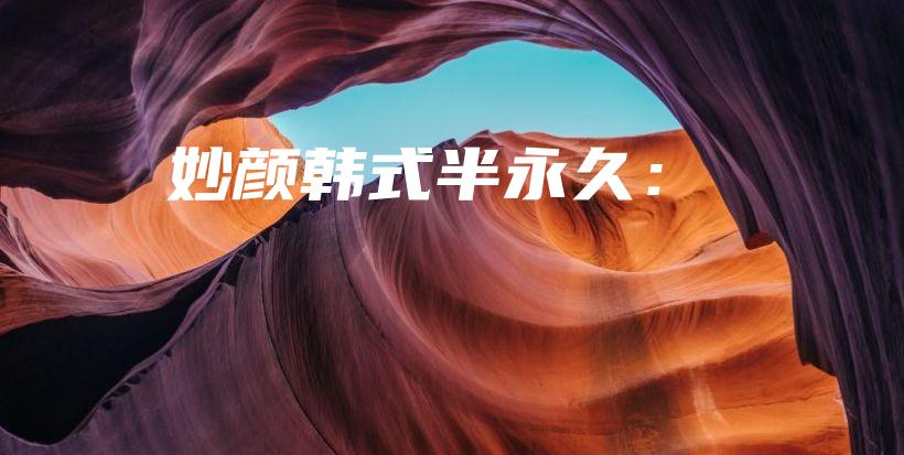 妙颜韩式半永久：插图