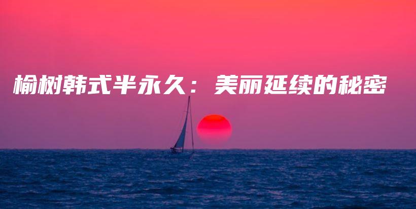 榆树韩式半永久：美丽延续的秘密插图