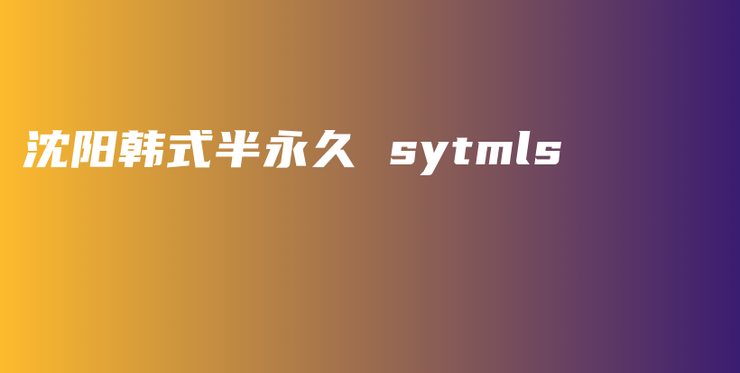 沈阳韩式半永久 sytmls插图