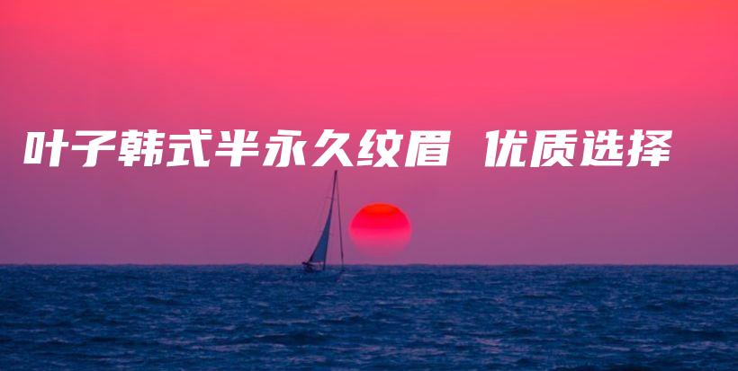 叶子韩式半永久纹眉 优质选择插图