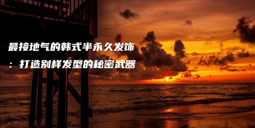 最接地气的韩式半永久发饰：打造别样发型的秘密武器插图