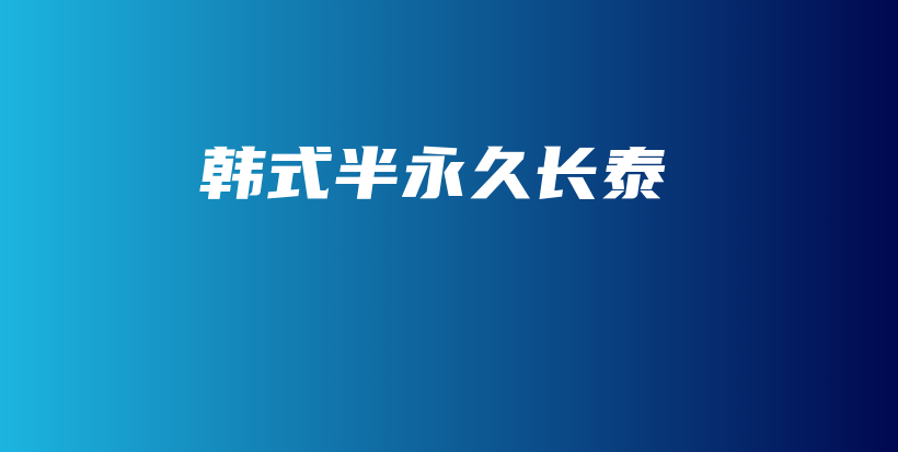 韩式半永久长泰插图