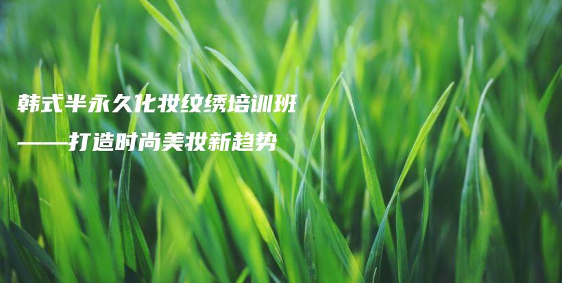 韩式半永久化妆纹绣培训班——打造时尚美妆新趋势插图